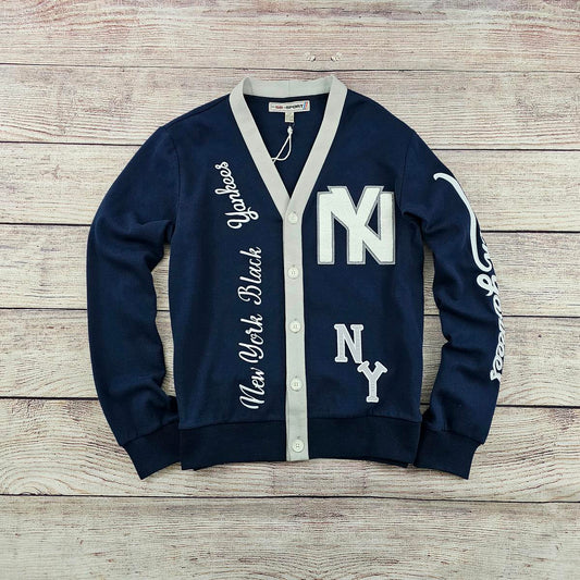 BLACK YANKEES FLEECE CARDIGAN