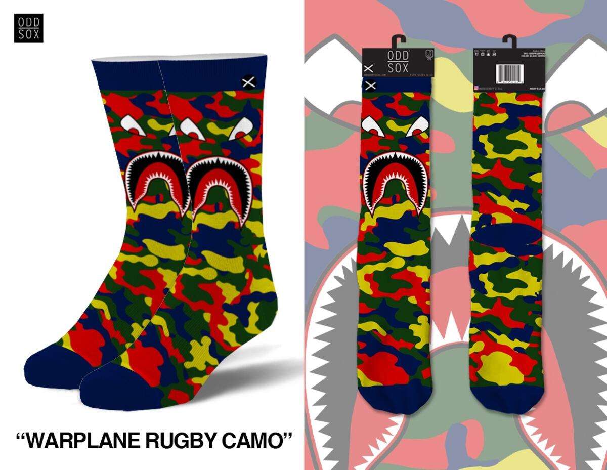 Warplane Rugby Camo Socks