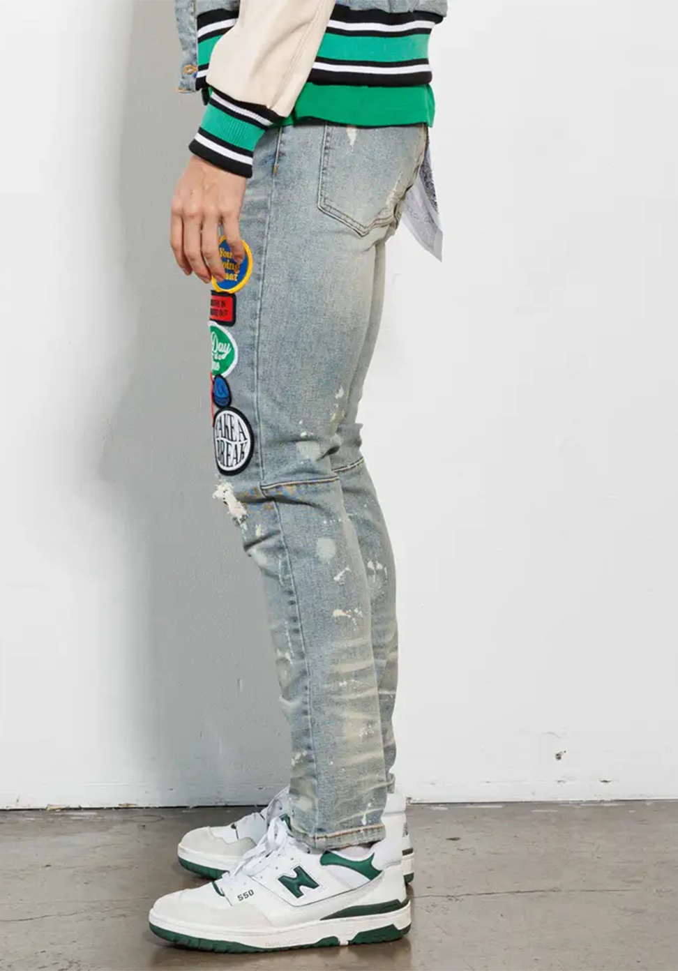 Spring Break Multi Patches Slim Fit Pants